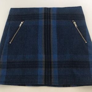 Wool mini skirt